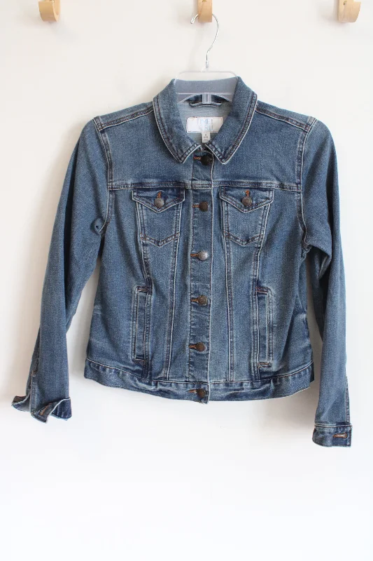 Time And Tru Denim Jacket | S Faux Fur Fabric Real Fur Fabric Shearling Fabric