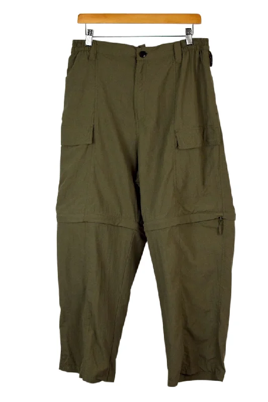 Green Cargo Pants Comfy Athletic Pants