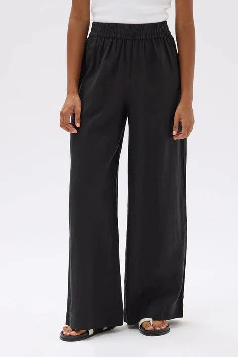 Assembly Label - Nilsa Pant, Black Casual Plaid Pants