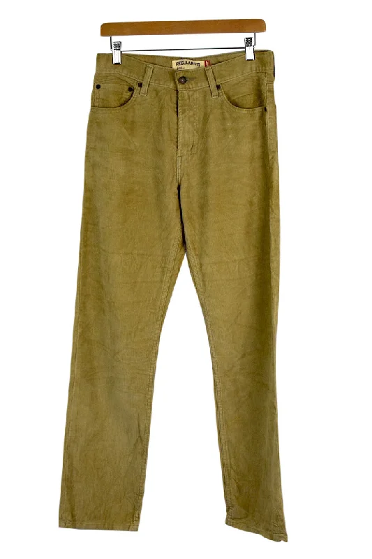 Levi's Brand 505 Corduroy Pants Chic Wool Trousers