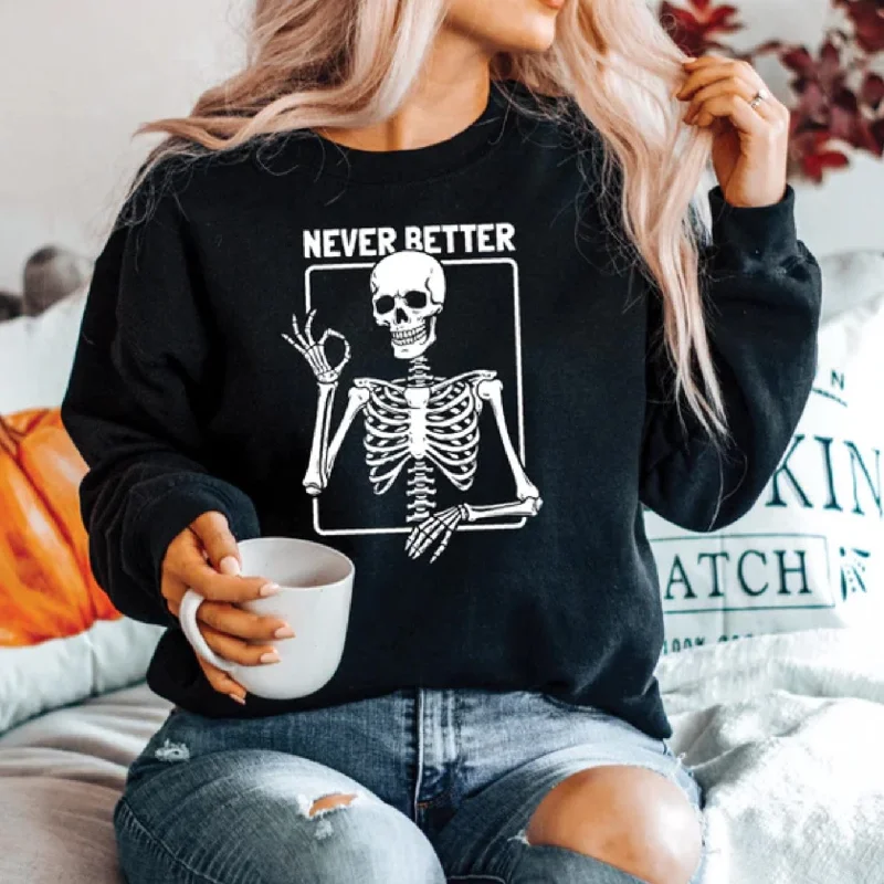 Never Better Crew Sweater Casual Formal Business
