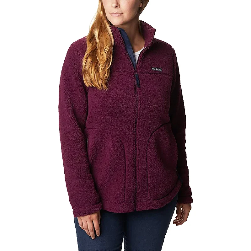 Women's Columbia West Bend Full Zip Fleece Jacket Marionberry Satin Jacket Silk Jacket Chiffon Jacket