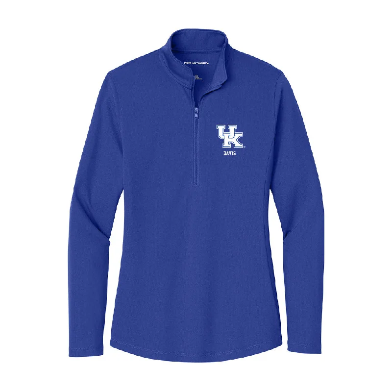 Kentucky - NCAA Women's Gymnastics : Hailey Davis - Women's Lightweight Quarter Zip Jacket Denim Jacket Leather Jacket Suede Jacket