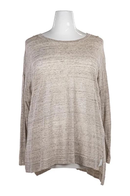 Eileen Fisher Sweater Cable Knit Ribbed Knit Lace Knit