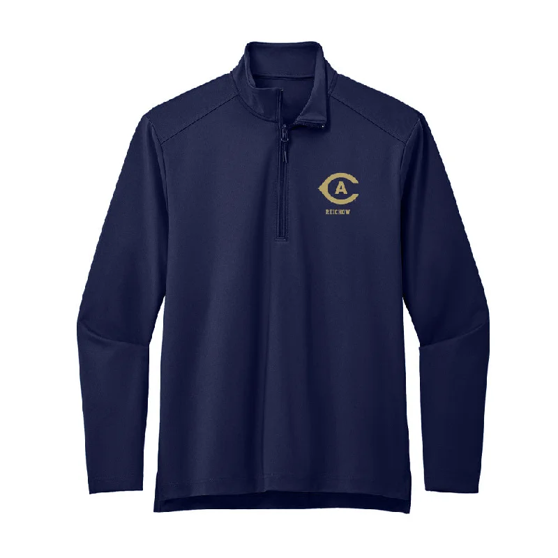 UC Davis - NCAA Women's Gymnastics : Avah Reichow - Premium Quarter Zip Jacket Hooded Jacket Caped Jacket Shawl Collar Jacket