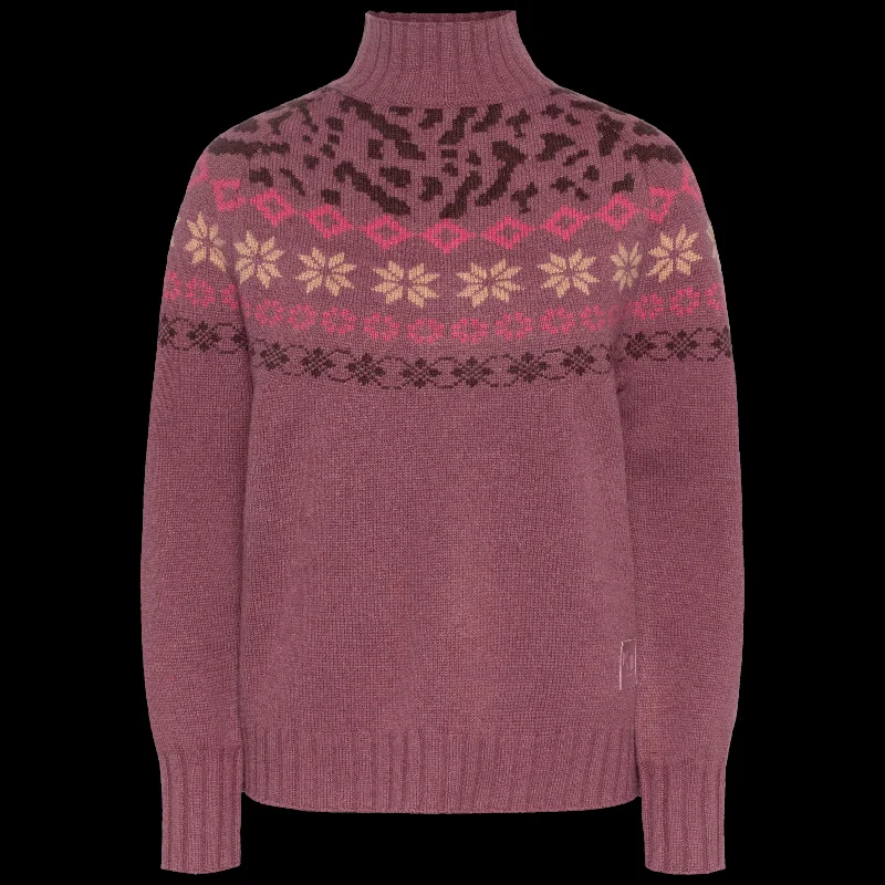 Ingrid Knit Sweater Women's Turtle Neck Boat Neck Asymmetrical Neck
