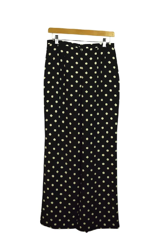 Black Polka Dot Pants Classic Bootcut Trousers