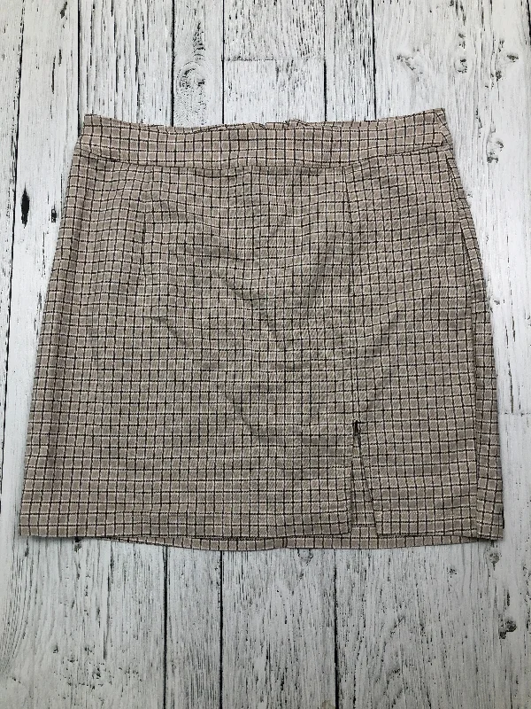 Garage beige patterned skirt - Hers M tulle skirt dreamy