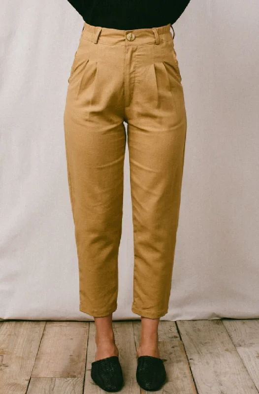 Perfect Pant 2.0 in Tawny Linen Casual Track Pants
