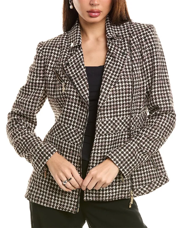 Elie Tahari Moto Jacket Striped Jacket Polka Dot Jacket Floral Jacket