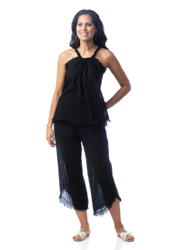 Cobblestone-Living CL A5059 Claudette Cami & Pant Set Relaxed High-Waist Trousers