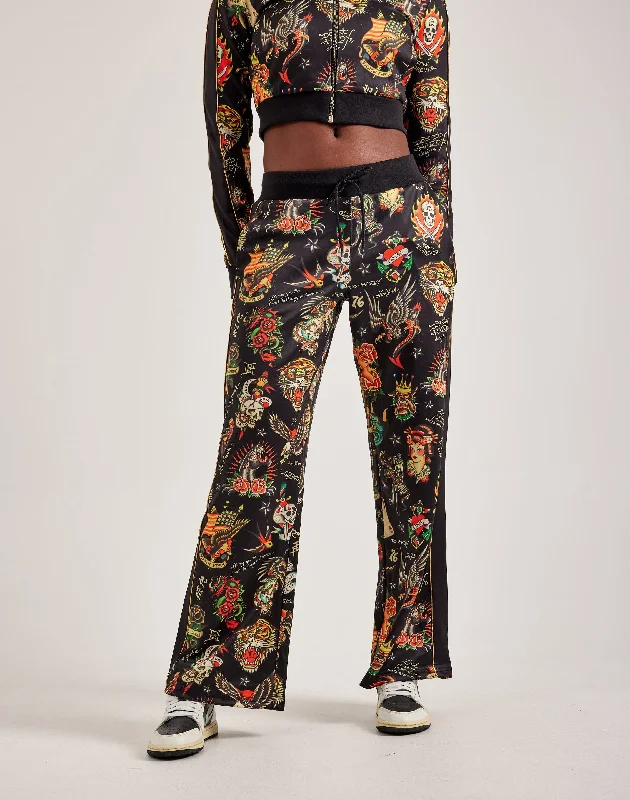 Ed Hardy Shrunken Flashboard Track Pants Elegant Dress Pants
