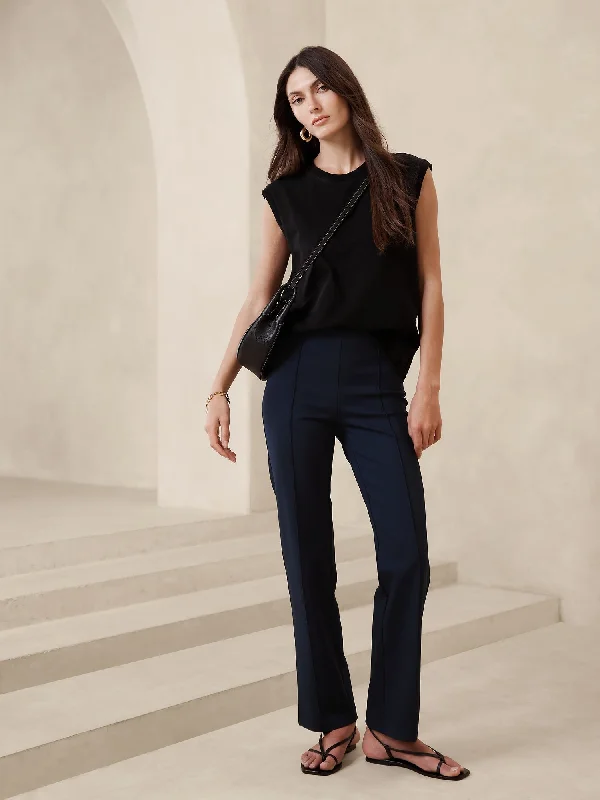 Straight Everywhere Ponte Pant Cozy Fitted Pants