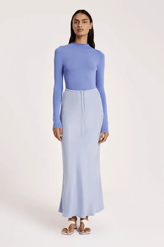 NUDE LUCY HAYZ CUPRO MAXI SKIRT - SKY chiffon skirt airy