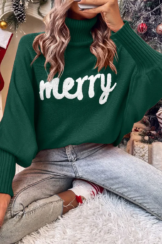 Double Take Full Size Turtleneck Long Sleeve Sweater Fleece Sweater Nylon Polyester