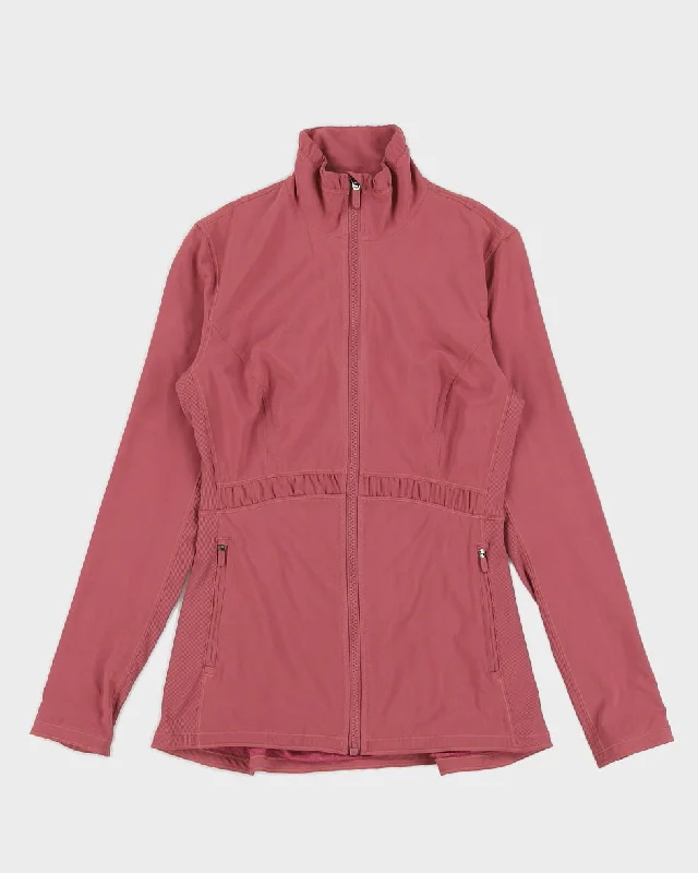 Lululemon Pink Ruched Running Jacket - S Knit Jacket Woven Jacket Fleece Jacket