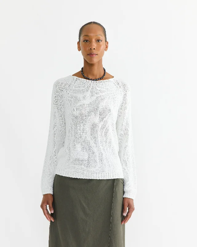 Boat Neck Sweater in White Hooded Sweater Collared Sweater Shawl Collar