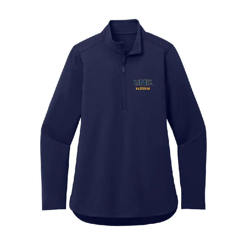 UNCO - NCAA Women's Cross Country : Ania Magdesian - Women's Premium Quarter Zip Jacket Knit Fabric Woven Fabric Fleece Fabric