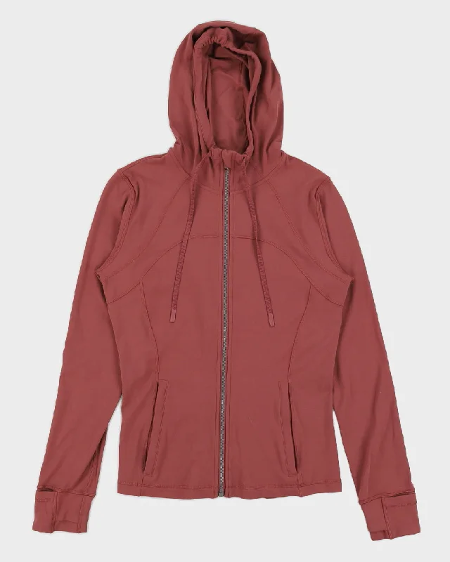 Lululemon Dusty Pink Fitted Running Jacket With Hood - M Wool Jacket Cashmere Jacket Tweed Jacket