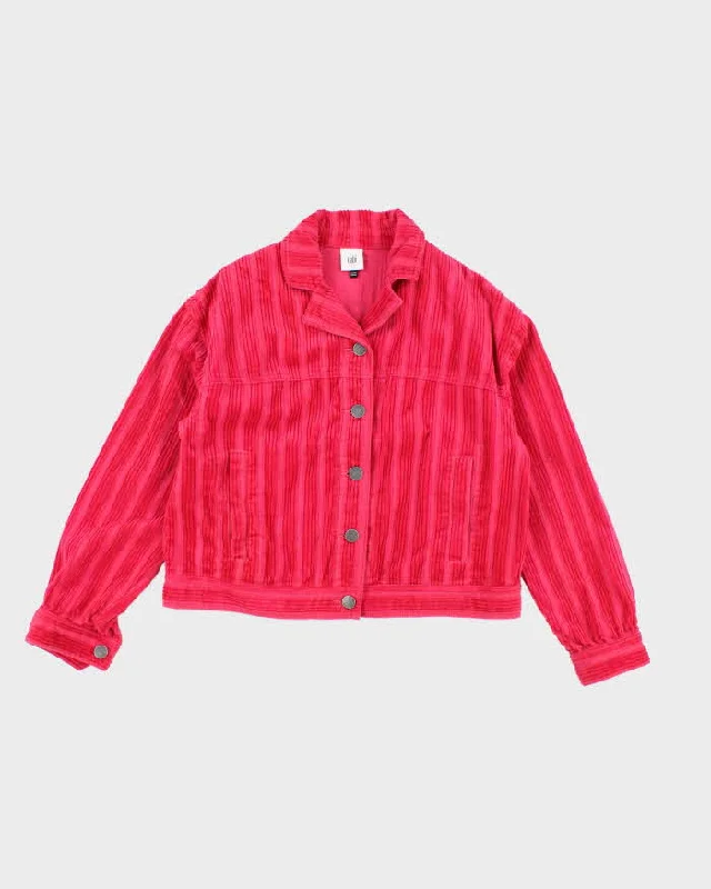 Vintage Y2k 00s Cabi Pink Corduroy Jacket - S Zippered Jacket Buttoned Jacket Snapped Jacket Vintage Y2k 00s Cabi Pink Corduroy Jacket - S Zippered Jacket Buttoned Jacket Snapped Jacket