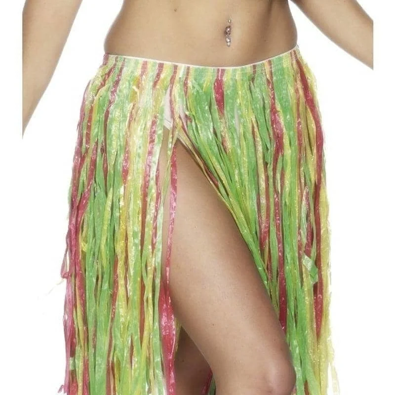 Hawaiian Hula Skirt Multicolour 56cm summer skirt style