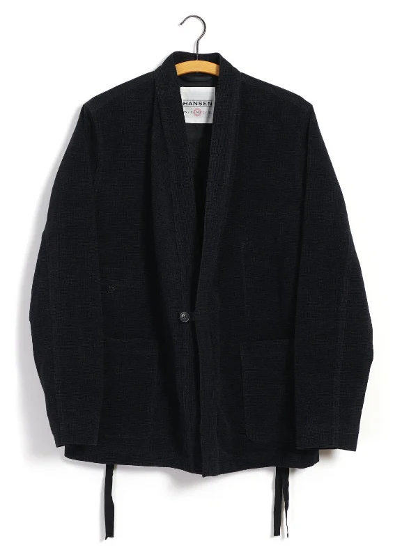 FOLKE | Scarecrow's Jacket | Onyx Snapped Jacket Toggled Jacket Drawstring Jacket