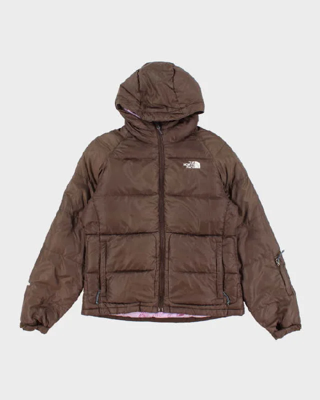 The North Face Brown Lightweight Puffer Jacket - M Front Pockets Side Pockets Patch Pockets The North Face Brown Lightweight Puffer Jacket - M Front Pockets Side Pockets Patch Pockets