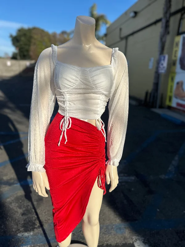 Catalina midi skirt ( 2 colors available) slim fit skirt