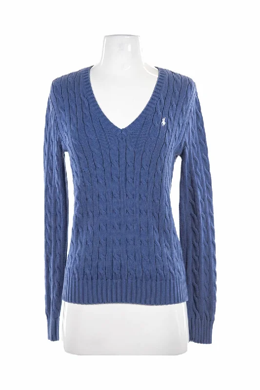 Ralph Lauren Sport Sweater Ribbed Striped Patterned