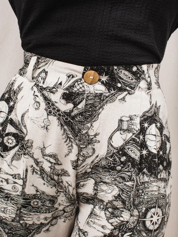 Perfect Pant 2.0 in Earth Worship Linen High-Waist Yoga Pants
