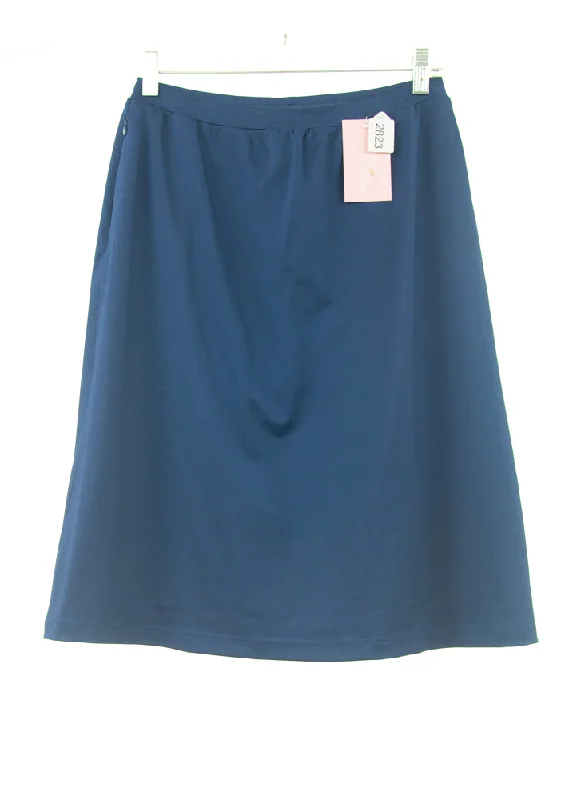 #2823 Sale Rack Item / Athletic Exercise Skirt / Misses Small / Navy elastic waist skirt