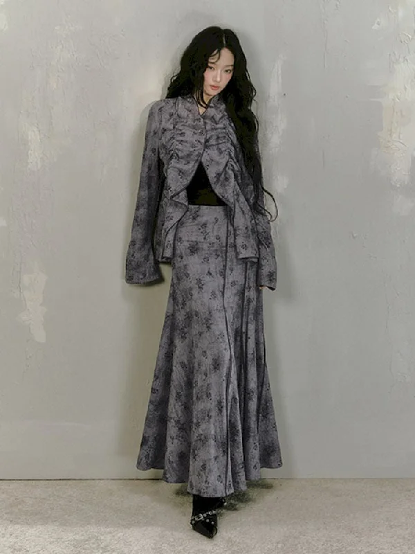 Atmosphere Set Skirt【s0000010021】 chiffon skirt airy
