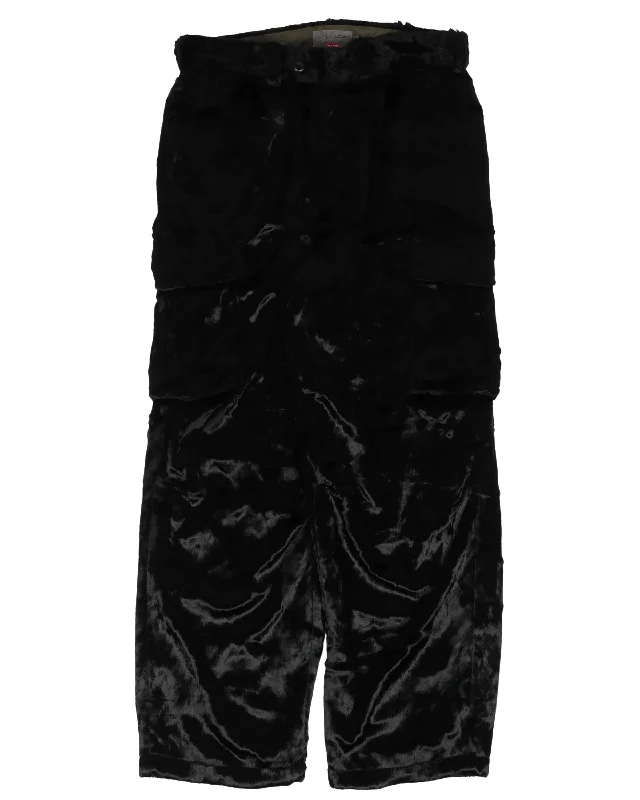 Yohji Yamamoto Fuzzy Cargo Pants Casual Skinny Fit Pants