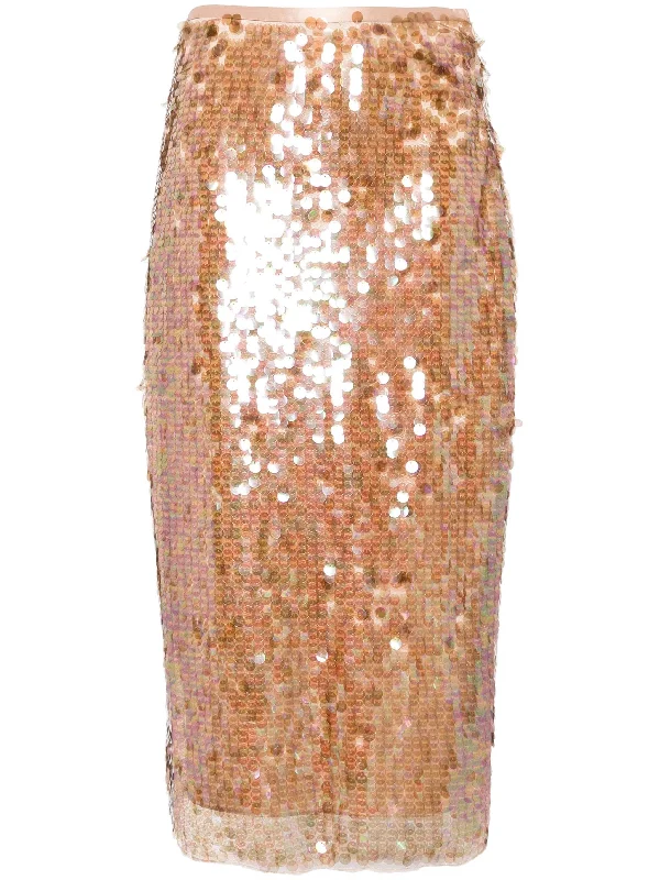 MILLER SEQUIN SKIRT leather skirt modern