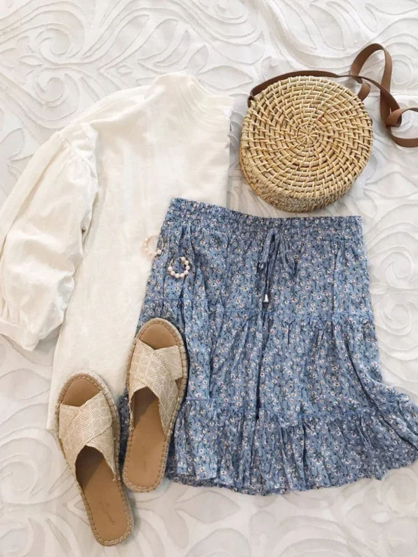 Navy blue floral