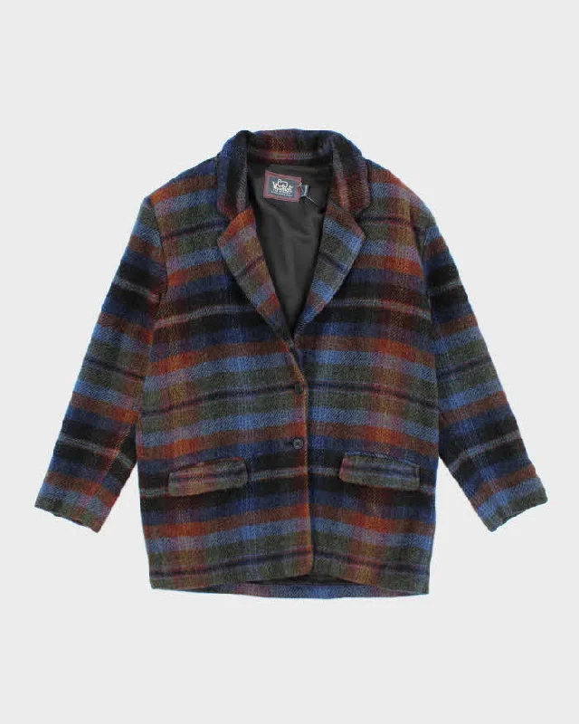 Vintage Woolrich Checked Boxy Jacket - XL Striped Jacket Polka Dot Jacket Floral Jacket