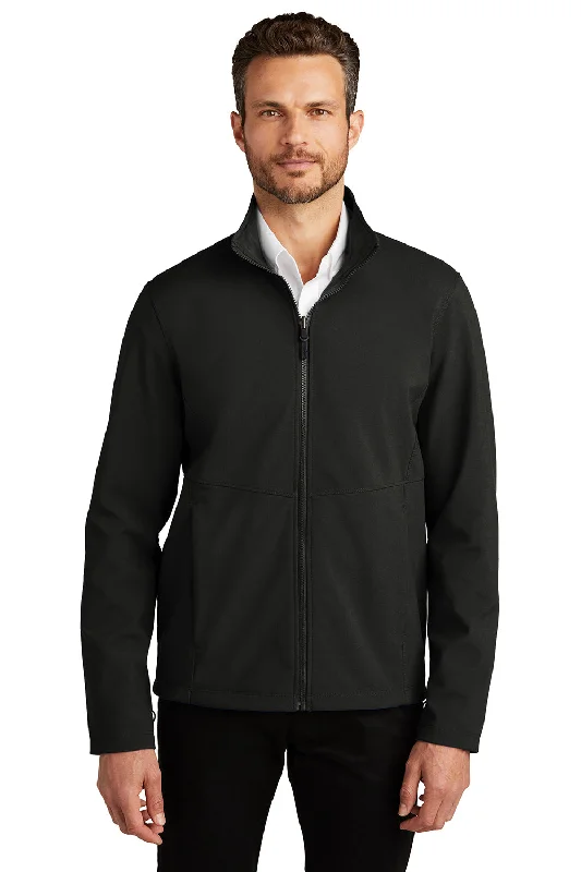 Port Authority Mens Collective Wind & Water Resistant Full Zip Jacket - Deep Black Denim Jacket Leather Jacket Suede Jacket
