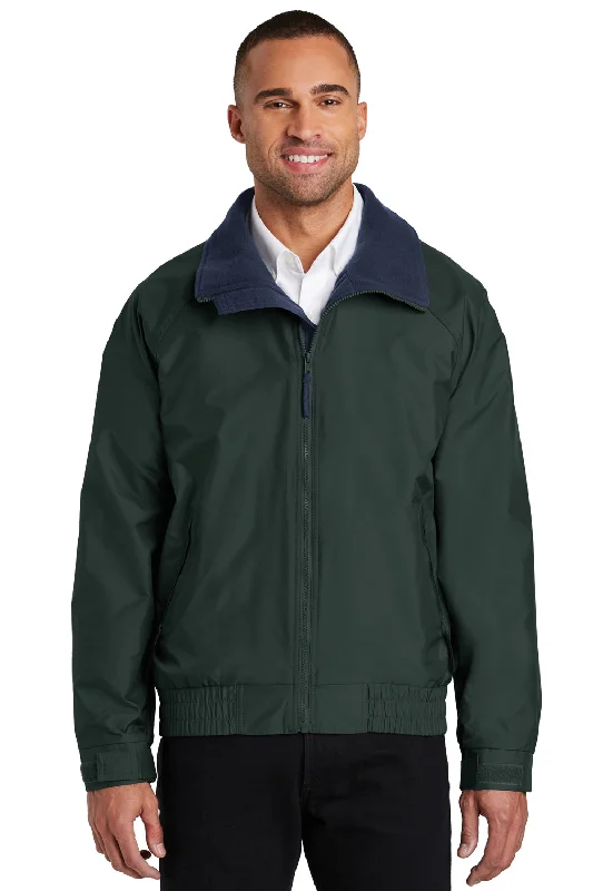 Port Authority Mens Competitor Wind & Water Resistant Full Zip Jacket - True Hunter Green - Closeout Satin Jacket Silk Jacket Chiffon Jacket