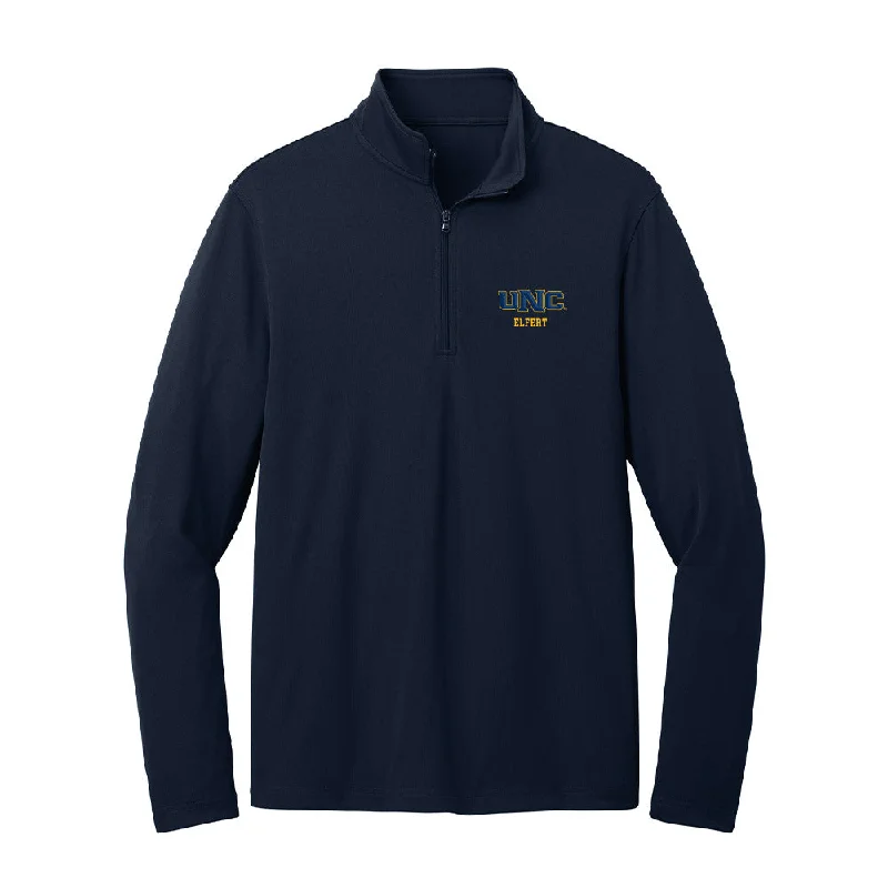 UNCO - NCAA Women's Cross Country : Brooke Elfert - Lightweight Quarter Zip Jacket Wool Jacket Cashmere Jacket Tweed Jacket