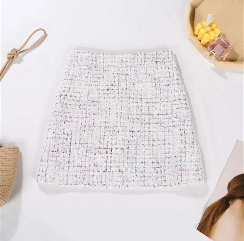 High waist Plaid Short/Skirt(2 colors available) lace skirt delicate