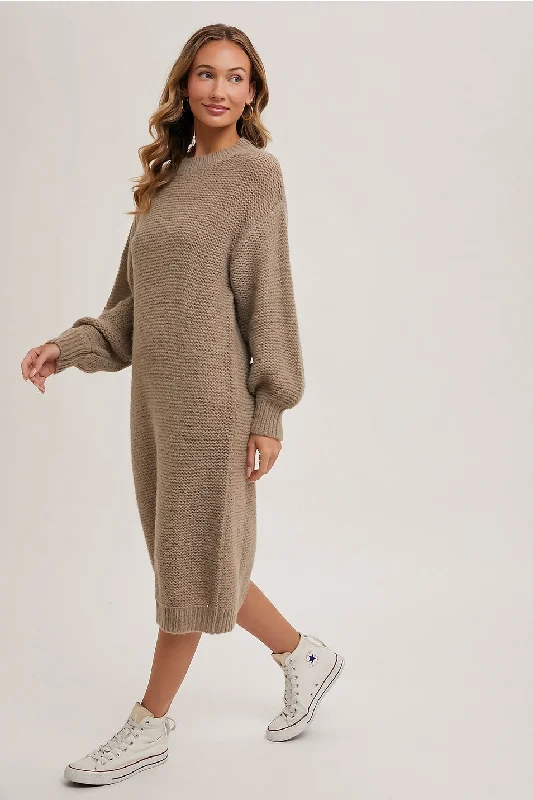 Ready to Ship Loose Knit Sweater Dress Cable Knit Ribbed Knit Lace Knit