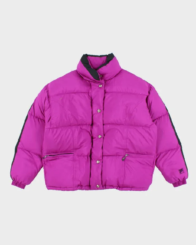 Vintage Y2k 00s Fila Down Ski Puffer Jacket - M Knit Jacket Woven Jacket Fleece Jacket Vintage Y2k 00s Fila Down Ski Puffer Jacket - M Knit Jacket Woven Jacket Fleece Jacket