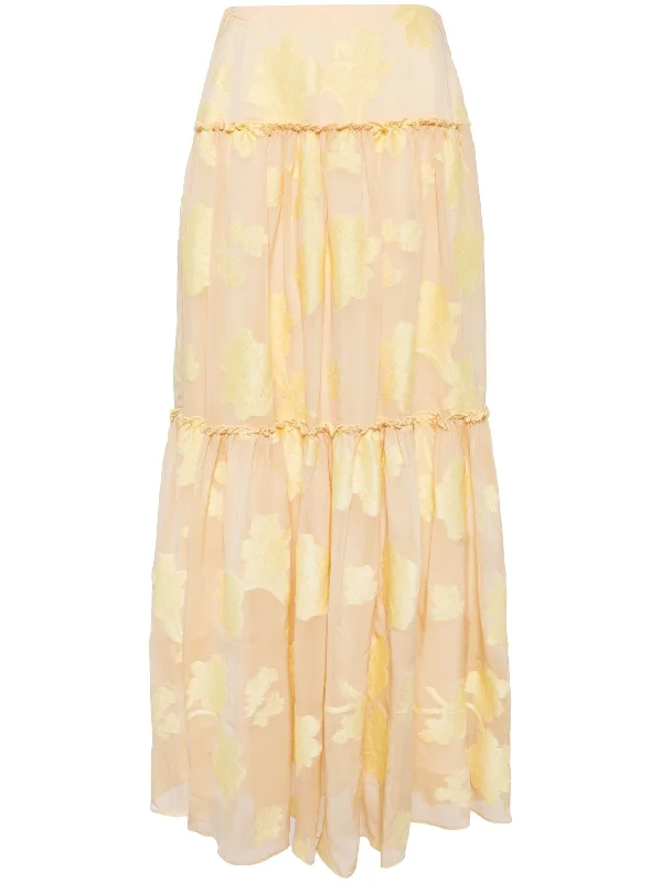 BANTI FLORAL MAXI SKIRT lace skirt romantic