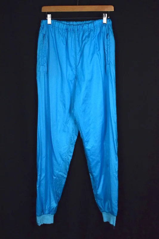 Light Blue Track Pants Comfortable Pleated Pants