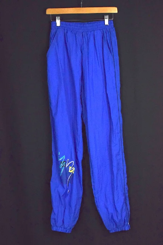 Blue Gymnastic Brand Track Pants Casual Drawstring Pants