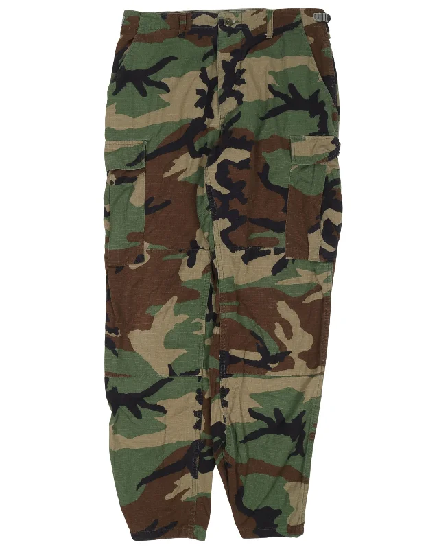 Camouflage Cargo Pants High-Waist Jogger Pants