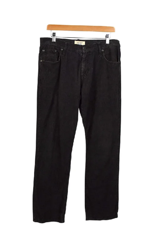 Brown Old Navy Brand Corduroy Pants Chic Faux Leather Pants