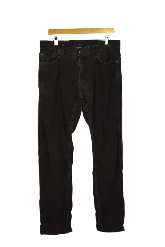 Grey Corduroy Pants Comfortable Denim Trousers