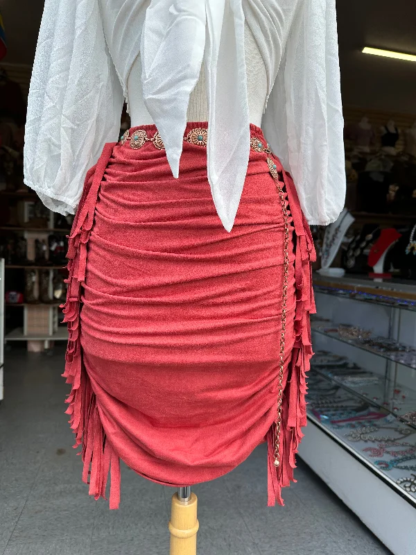 High waist fringe Bodycon skirt low waist skirt