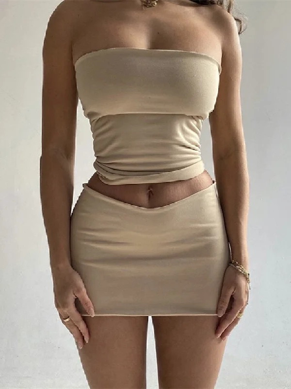 Summer Y2K V Low Waist Mini Skirt With short lining Sexy A-line Package Hips Mini Short Skater Party Femme Black Brown wrap skirt elegant